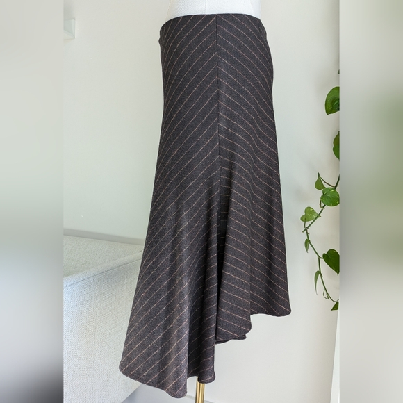 Calypso Christiane Celle Pinstripe Midi Skirt - Picture 4 of 9